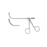 With a suction tube sinus forceps