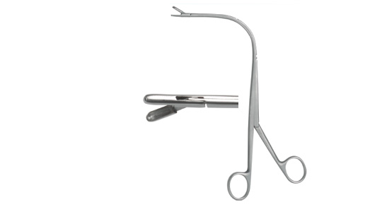 H192-4 indirect laryngeal forceps (right long bowl mouth)