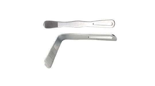 H225 straight tongue depressor, H221 angle spatula
