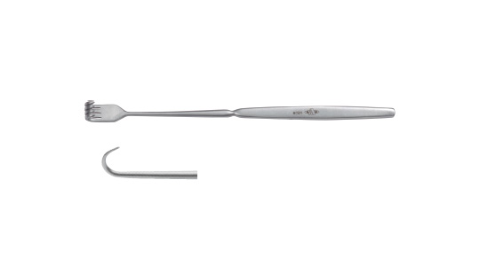 Tonsil retractor H250 (Rui, a hook)