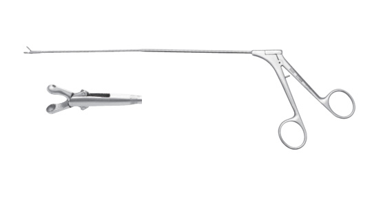 H207 bowl mouth laryngeal forceps (3mm dual port type)