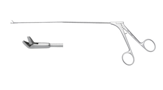 H264 laryngeal forceps (curved triangle large caliber)